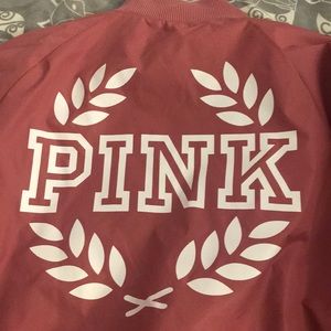 PINK blush rose bomber